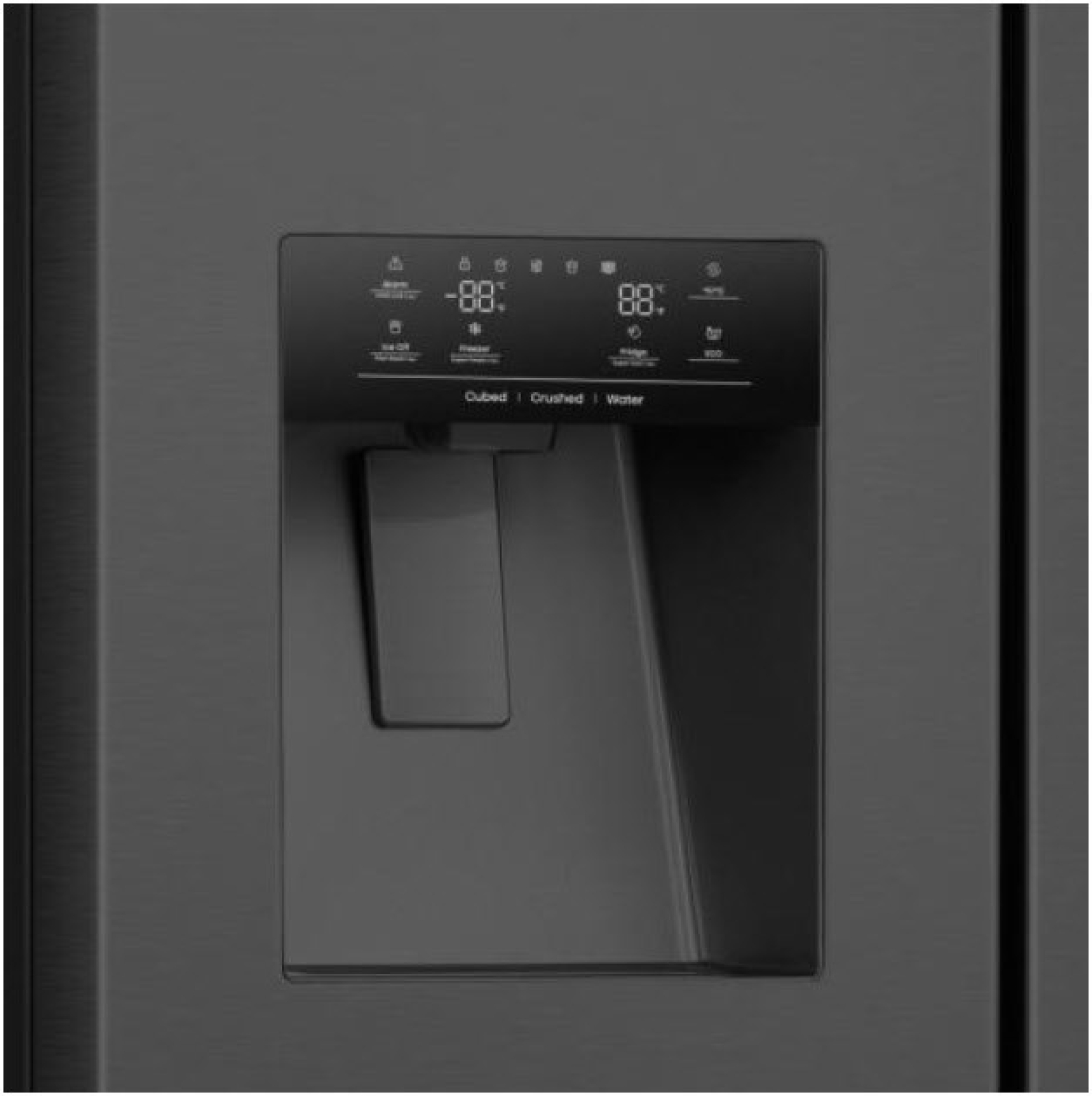 HISENSE RS9P628GPFE schwarz 179 x 91 cm Wasserspender