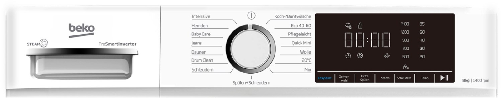 Beko BMFH3WFO8741 1400 Touren