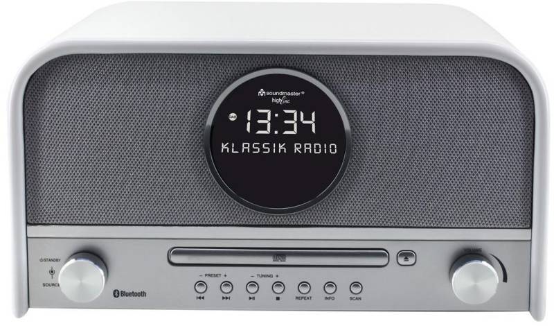 Soundmaster NR 850 weiß Nostalgie Radio DAB+ mit Bluetooth